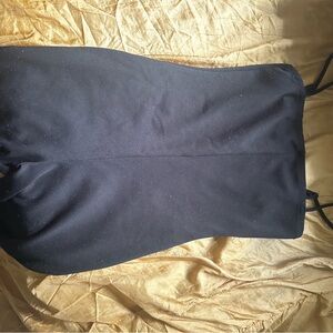 Fitted black jumpsuit tight